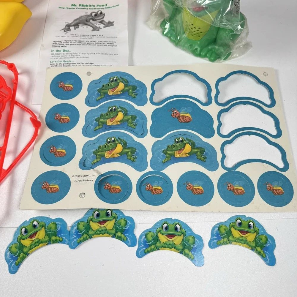 Mr. Ribbit's Pond Frog Hoppin' Counting & Memory Skills Game NOS Playskool 1996